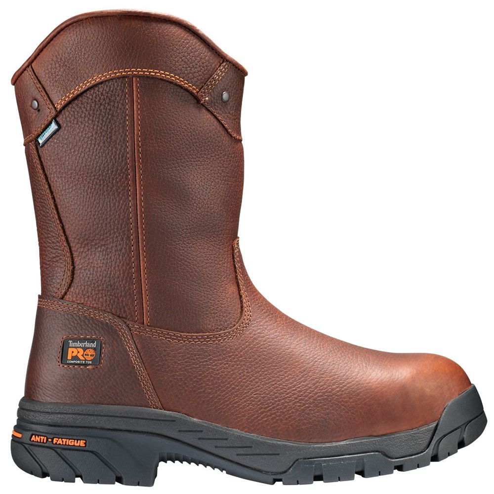 Bocanci De Muncă Timberland Barbati Maro - Pro® Helix Wellington Comp Toe - Romania - QTDZFK571